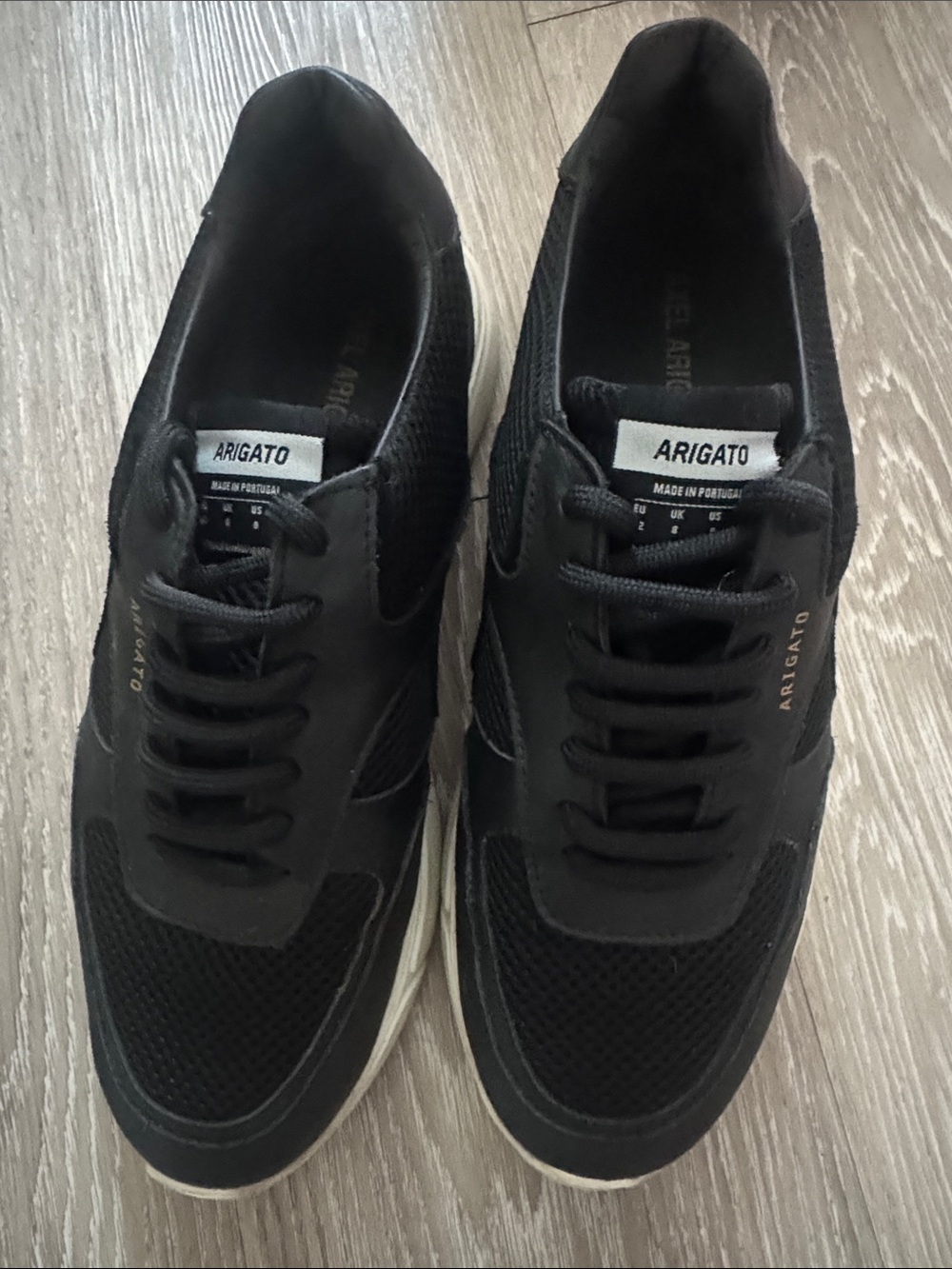 Axel Arigato Black Mesh & Leather Sneakers